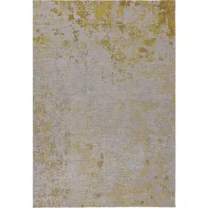 Okrově žlutý venkovní koberec z recyklovaných vláken 120x170 cm Dara – Asiatic Carpets