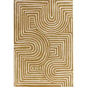 Okrově žlutý vlněný koberec 160x230 cm Reef – Asiatic Carpets