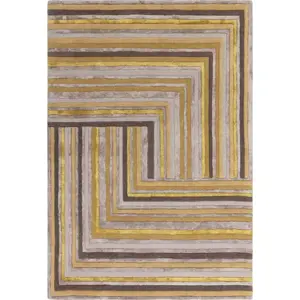 Okrově žlutý vlněný koberec 200x300 cm Network Gold – Asiatic Carpets