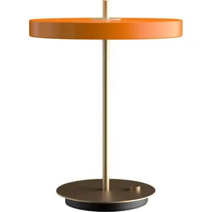 Produkt Oranžová LED stmívatelná stolní lampa s kovovým stínidlem (výška 41,5 cm) Asteria Table – UMAGE