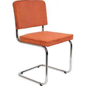Produkt Oranžové jídelní židle v sadě 2 ks Ridge Rib – Zuiver