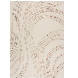 Oranžovo-krémový vlněný koberec 160x230 cm Abstract Swirl – Flair Rugs