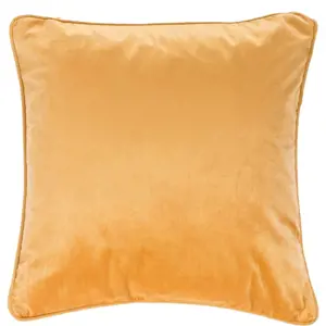 Produkt Oranžovobéžový polštář Tiseco Home Studio Velvety, 45 x 45 cm