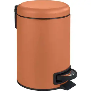 Oranžový koš do koupelny Wenko Leman, 3 l