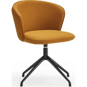 Produkt Otočné jídelní židle v sadě 2 ks v hořčicové barvě Add – Teulat