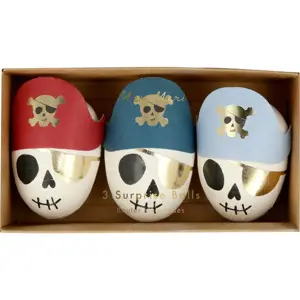 Produkt Párty doplňky v sadě 3 ks Pirate Skulls Surprise Balls – Meri Meri