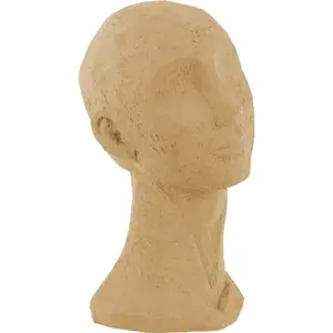 Pískově hnědá dekorativní soška PT LIVING Face Art, výška 28,4 cm