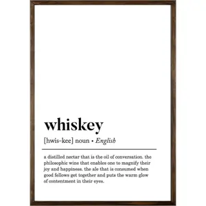 Plakát 50x70 cm Whiskey – Wallity