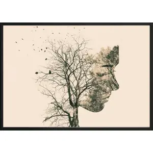 Produkt Plakát DecoKing Girl Silhouette Tree, 100 x 70 cm
