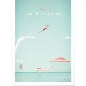 Produkt Plakát Travelposter Côte d'Azur, 50 x 70 cm