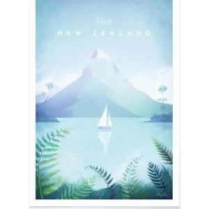 Plakát Travelposter New Zealand, 30 x 40 cm