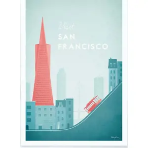 Produkt Plakát Travelposter San Francisco, 30 x 40 cm