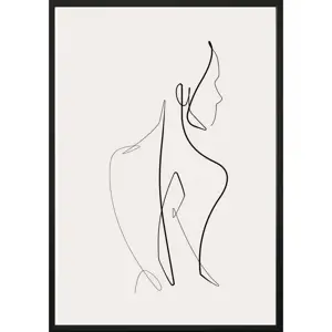 Plakát v rámu 40x50 cm Sketchline Naked – DecoKing