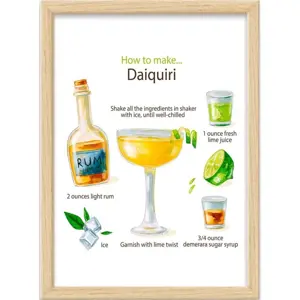 Plakát v rámu 40x55 cm Daiquiri – Wallity