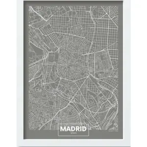 Plakát v rámu 40x55 cm Madrid – Wallity