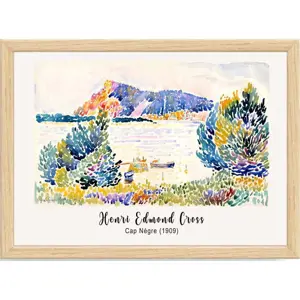 Plakát v rámu 75x55 cm Henri-Edmond Cross – Wallity