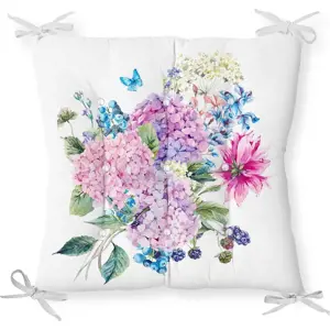 Podsedák s příměsí bavlny Minimalist Cushion Covers Bouquet, 40 x 40 cm