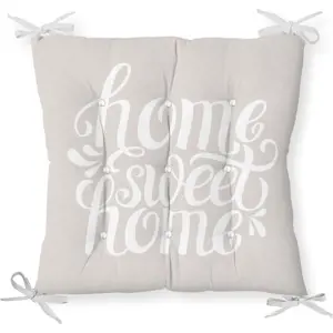 Podsedák s příměsí bavlny Minimalist Cushion Covers Home Sweet Home, 36 x 36 cm