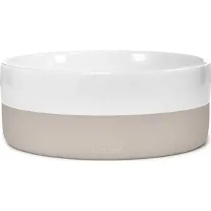 Porcelánová miska pro psa ø 17,5 cm Coppa Greige S/M – MiaCara