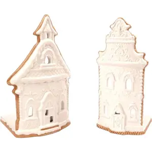 Produkt Porcelánové svícny v sadě 2 ks Gingerbread House – Ego Dekor