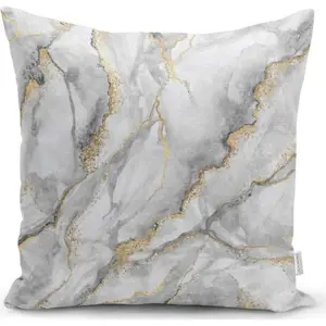 Povlak na polštář Minimalist Cushion Covers Marble With Hint Of Gold, 45 x 45 cm