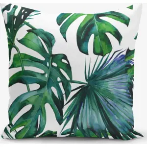 Povlak na polštář s příměsí bavlny Minimalist Cushion Covers Exotic, 45 x 45 cm