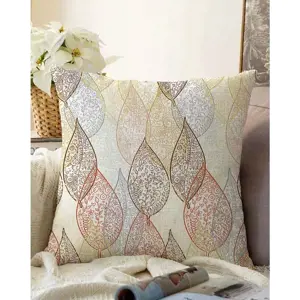 Povlak na polštář s příměsí bavlny Minimalist Cushion Covers Oriental Leaf, 55 x 55 cm