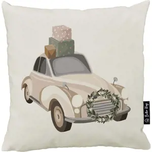 Povlak na polštář s vánočním motivem 45x45 cm Festive Car – Butter Kings