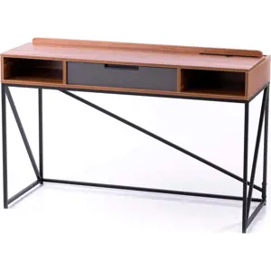 Produkt Pracovní stůl s deskou v dekoru ořechového dřeva 48x120 cm Odel – Homede