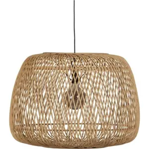 Produkt Přírodní závěsná lampa z bambusu WOOOD Moza, ø 70 cm