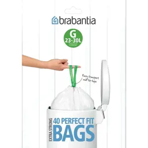 Pytle na odpadky v sadě 40 ks 30 l PerfectFit G – Brabantia