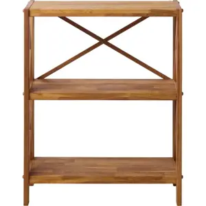 Produkt Regál z dubového dřeva v přírodní barvě 70x87 cm X-Shelf – Unique Furniture