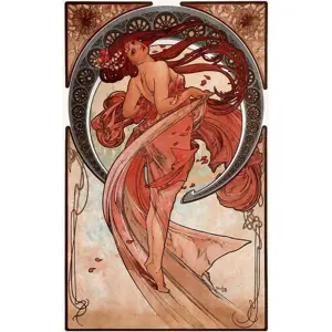 Reprodukce obrazu Alfons Mucha - Dance, 40 x 60 cm