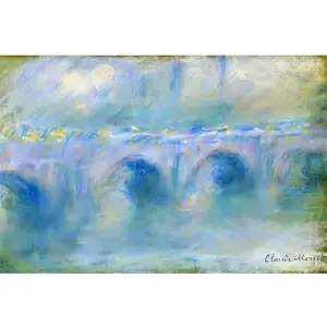 Reprodukce obrazu Claude Monet - Le Pont de Waterloo, 90 x 60 cm