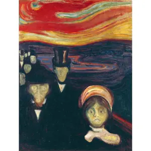 Produkt Reprodukce obrazu Edvard Munch - Anxiety, 60 x 80 cm