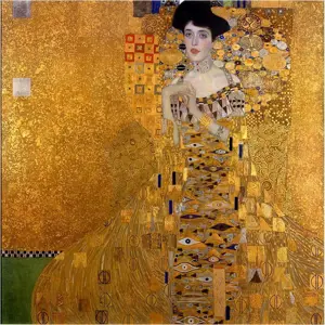 Reprodukce obrazu Gustav Klimt - Adele Bloch Bauer I, 40 x 40 cm