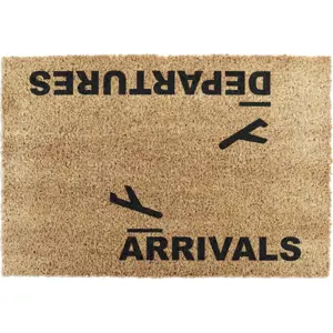 Rohožka z kokosového vlákna 40x60 cm Arrivals and Departures – Artsy Doormats