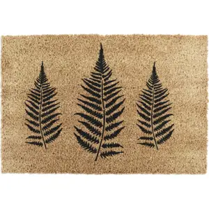 Rohožka z kokosového vlákna 40x60 cm Fern Leaf – Artsy Doormats