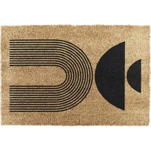 Rohožka z kokosového vlákna 40x60 cm Half Moon – Artsy Doormats