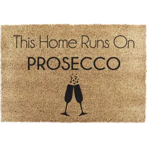 Produkt Rohožka z kokosového vlákna 40x60 cm This Home Runs On Prosecco – Artsy Doormats