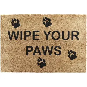 Rohožka z kokosového vlákna 40x60 cm Wipe Your Paws – Artsy Doormats