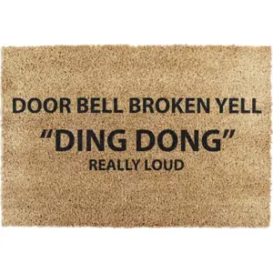 Produkt Rohožka z kokosového vlákna 40x60 cm Yell Ding Dong – Artsy Doormats