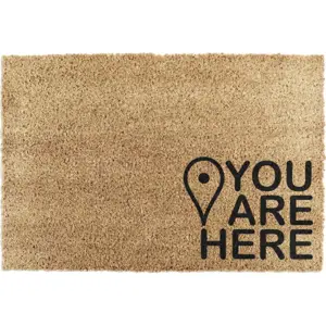 Rohožka z kokosového vlákna 40x60 cm You Are Here – Artsy Doormats