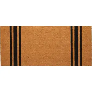 Rohožka z kokosového vlákna 55x125 cm Black Stripe – Premier Housewares