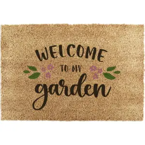 Rohožka z kokosového vlákna 60x90 cm Welcome to My Garden – Artsy Doormats