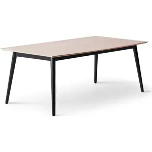 Produkt Rozkládací jídelní stůl s deskou v dubovém dekoru v černo-přírodní barvě 100x210 cm Meza – Hammel Furniture