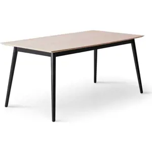 Produkt Rozkládací jídelní stůl s deskou v dubovém dekoru v černo-přírodní barvě 90x165 cm Meza – Hammel Furniture