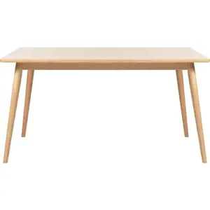 Rozkládací jídelní stůl s deskou v dubovém dekoru v přírodní barvě 150x90 cm Barrali – Unique Furniture