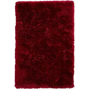 Rubínově červený koberec Think Rugs Polar, 120 x 170 cm