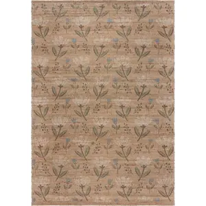 Ručně tkaný koberec s příměsí juty v přírodní barvě 160x230 cm Arriana – Flair Rugs